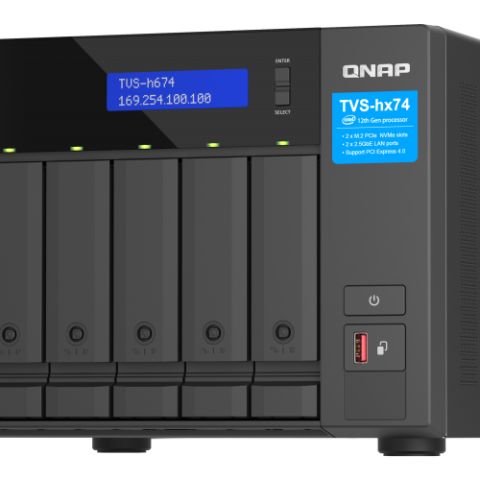 QNAP TVS-h674 NAS Tower Ethernet/LAN Noir i3-12100