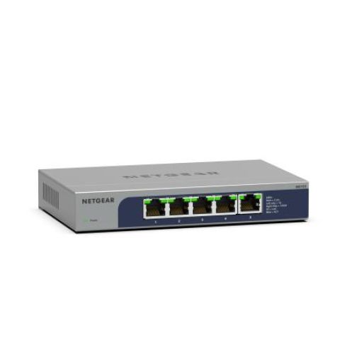NETGEAR MS105-100EUS commutateur réseau Non-géré 2.5G Ethernet (100/1000/2500) Connexion Ethernet, supportant l'alimentation via ce port (PoE) 1U