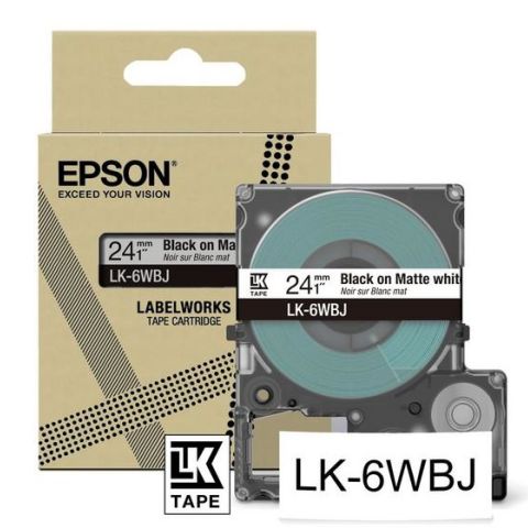 Epson LK-6WBJ Noir, Blanc