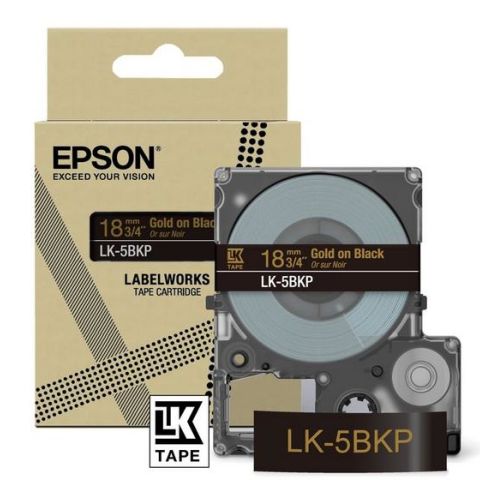 Epson LK-5BKP Noir, Or