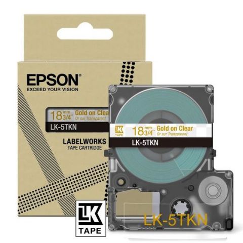 Epson LK-5TKN Or, Transparent