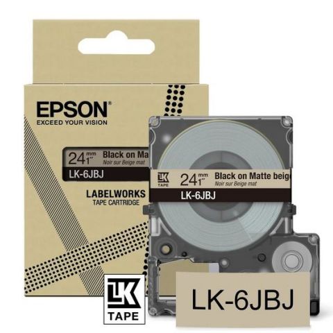 Epson LK-6JBJ Beige, Noir