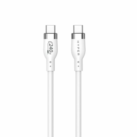 HYPER HJ4002WHGL câble USB 2 m USB 2.0 USB C Blanc