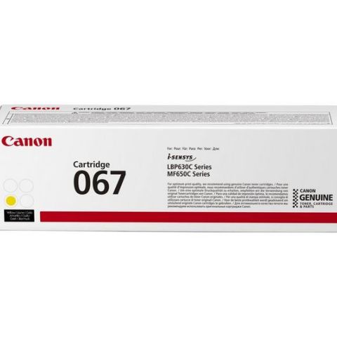 Canon 067 Cartouche de toner 1 pièce(s) Original Jaune