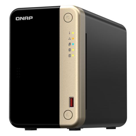 QNAP TS-264 NAS Tower Ethernet/LAN Noir, Or N5095