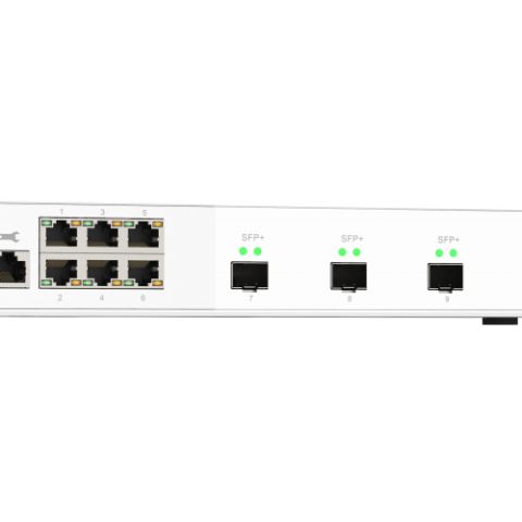 QNAP QSW-M2106-4S commutateur réseau Géré L2 2.5G Ethernet (100/1000/2500) Blanc