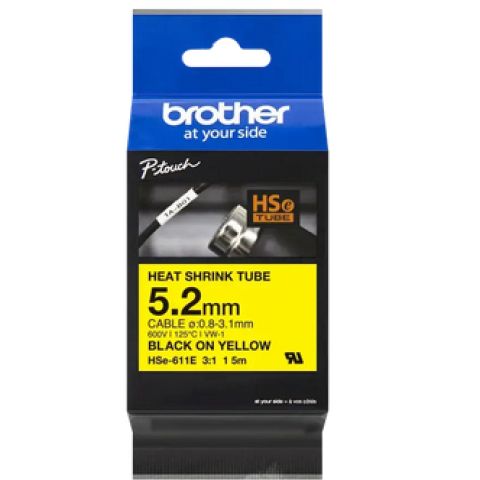 Brother HSE611E ruban d'impression Noir