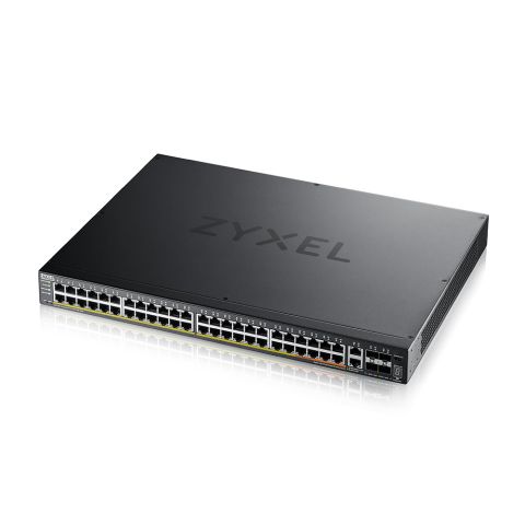 Zyxel XGS2220-54HP Géré L3 Gigabit Ethernet (10/100/1000) Connexion Ethernet, supportant l'alimentation via ce port (PoE)