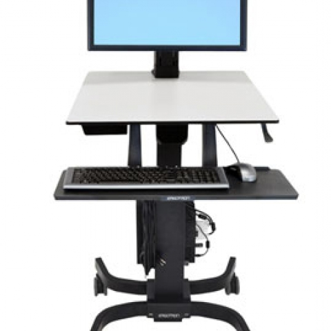 Ergotron WorkFit-C Single HD Sit-Stand Workstation