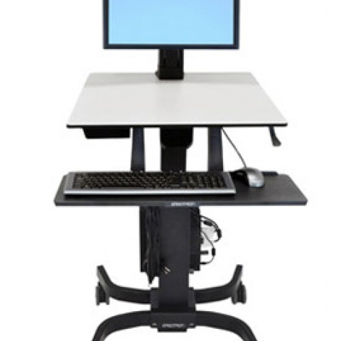 Ergotron WorkFit-C Single LD Sit-Stand Workstation