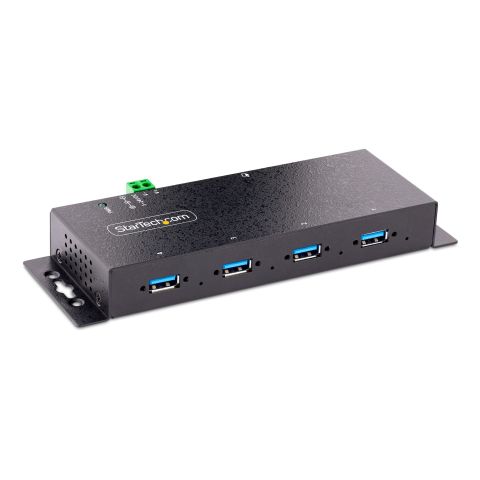 StarTech.com 5G4AINDNP-USB-A-HUB hub & concentrateur USB 3.2 Gen 1 (3.1 Gen 1) Type-B 5000 Mbit/s Noir