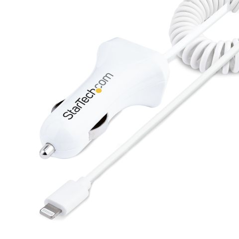 StarTech.com USBLT2PCARW2 chargeur d'appareils mobiles Blanc Auto