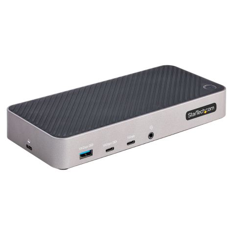 StarTech.com Station d'Accueil Triple Moniteur USB-C - Dock Triple HDMI/DP 4k USB-C - Hub USB 5x - GbE - 100W PD - Docking Station Universelle Multi-Écrans - Compatible Thunderbolt 3/4