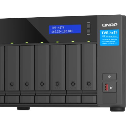 QNAP TVS-h874X NAS Tower Ethernet/LAN Noir