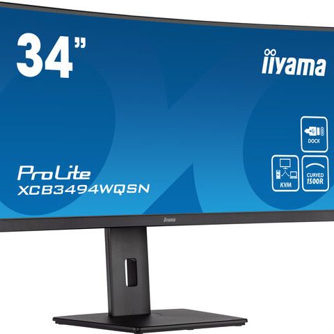 iiyama ProLite XCB3494WQSN-B5 LED display 86,4 cm (34") 3440 x 1440 pixels UltraWide Quad HD Noir