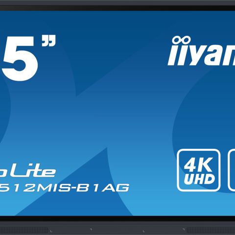 iiyama TE5512MIS-B1AG affichage de messages Panneau plat de signalisation numérique 139,7 cm (55") LED Wifi 400 cd/m² 4K Ultra HD Noir Écran tactile Intégré dans le processeur Android 11 16/7