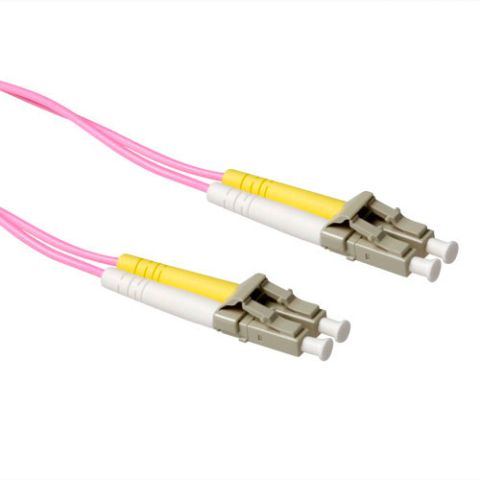 ACT 1m 50/125µm OM4 câble de fibre optique LC Bleu