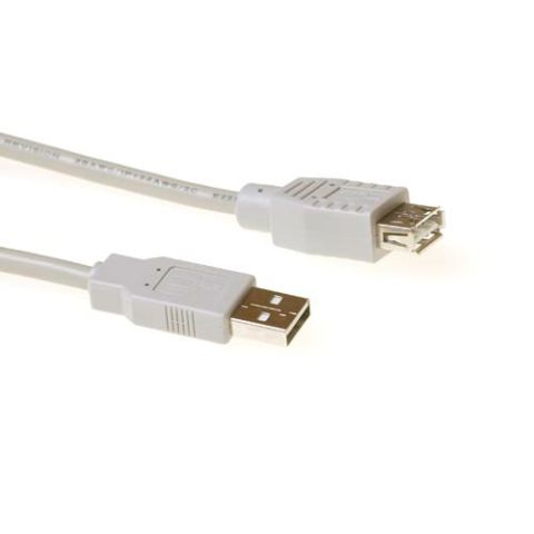 ACT SB2205 câble USB 5 m USB 2.0 USB A Ivoire