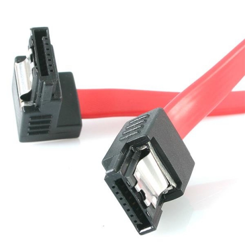 StarTech.com 12in Latching SATA to Right Angle SATA Serial ATA Cable (LSATA12RA1)