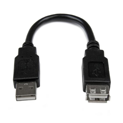 StarTech.com Câble d'extension USB 2.0 de 15cm - Rallonge USB A vers A - M/F