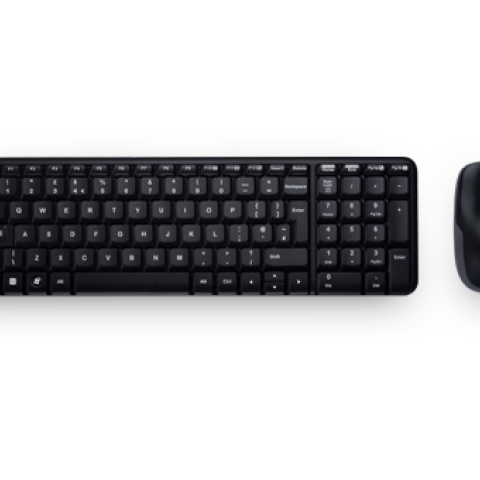 Logitech Wireless Combo MK220 clavier USB Portuguais Noir