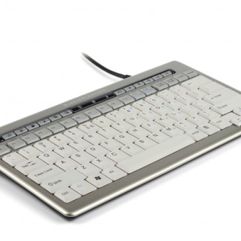 BakkerElkhuizen S-board 840 clavier USB AZERTY Belge Gris