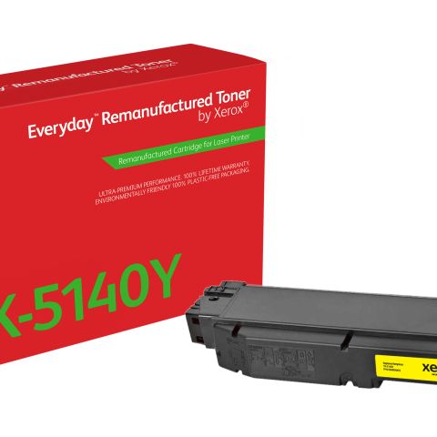 Remanufacturé Everyday Toner remanufacturé Jaune Everyday™ de Xerox compatible avec Kyocera TK-5140Y, Capacité standard