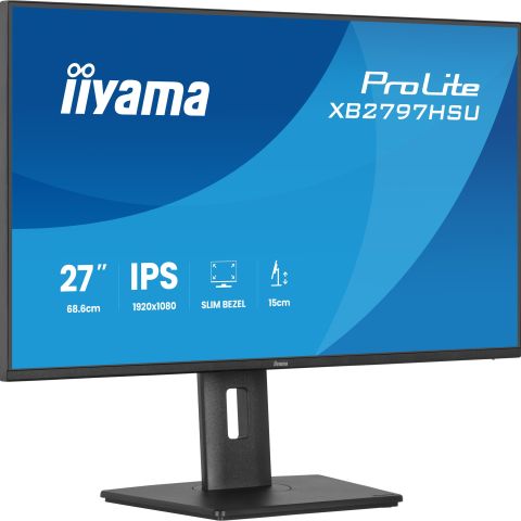 iiyama ProLite XB2797HSU-B1 écran plat de PC 68,6 cm (27") 1920 x 1080 pixels Full HD Noir