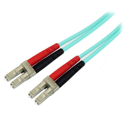 StarTech.com Câble / Jarretière fibre optique duplex multimode 50/125 OM3 de 10m - LC vers LC - LSZH - Aqua