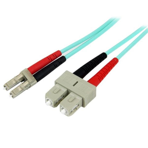 StarTech.com A50FBLCSC1 câble de fibre optique 1 m LC SC OM3 Turquoise