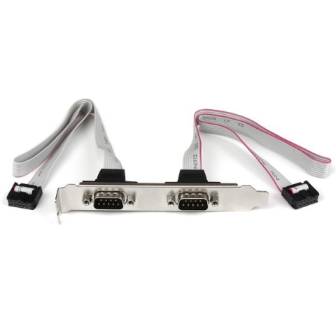 StarTech.com Support de port série DB9 16 pouces à 2 ports vers en-tête 10 broches