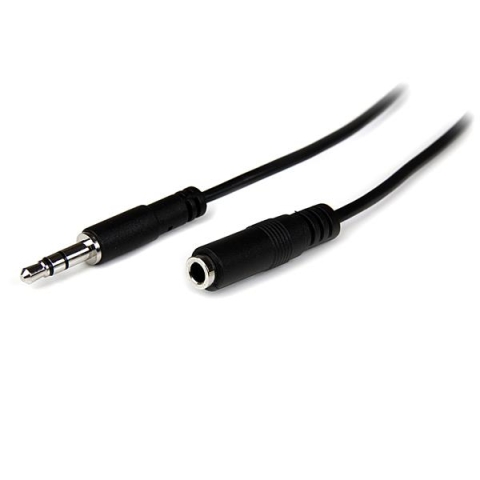 StarTech.com Câble d'extension audio stéréo slim 3,5 mm de 1 m - M/F