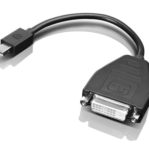 Lenovo 0B47090 adaptateur et connecteur de câbles Mini-DisplayPort SL-DVI Noir