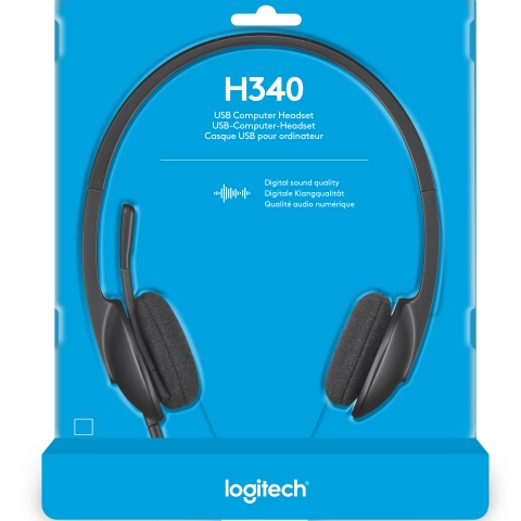 Logitech H340 Casque Arceau Noir