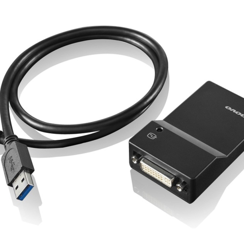 Lenovo USB 3.0 - DVI/VGA USB A DVI/VGA Noir
