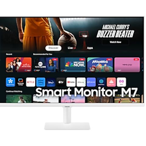 Samsung Smart Monitor M7 M70D écran plat de PC 81,3 cm (32") 3840 x 2160 pixels 4K Ultra HD LED Blanc