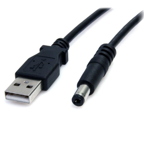 2m USB to 5.5mm Type M Barrel Cable