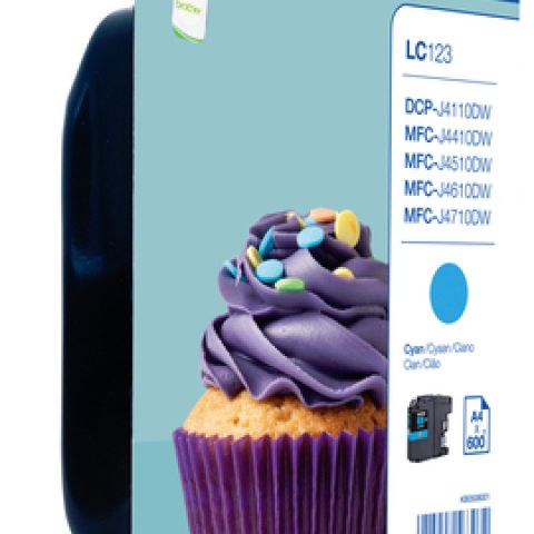 Ink Cartridge LC-123CBP Blister Cyan 600