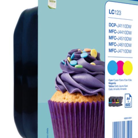 Ink Cartridge LC-123RBWBP Rainbow Bliste