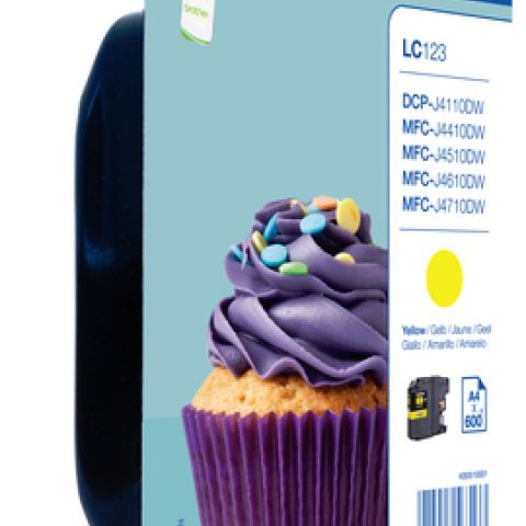 Ink Cartridge LC-123YBP Blister Yellow 6
