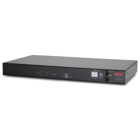 RACK ATS, 20A/208V, 16A/230V, C20 IN, (8) C13 (1) C19 OUT unité de distribution d'énergie Noir