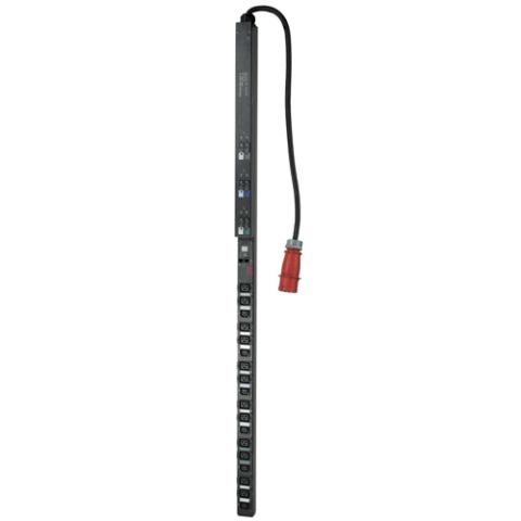 APC Rack PDU, Metered, Zero U, 22 KW, 230V, (12)C19 & (6)C13 unité de distribution d'énergie Noir