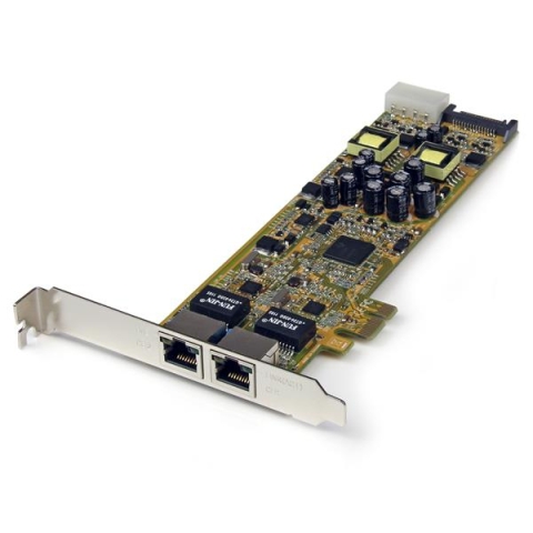 StarTech.com Carte Réseau PCI Express 2 ports Gigabit Ethernet RJ45 10/100/1000Mbps