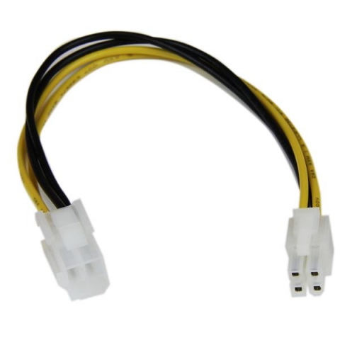StarTech.com Câble d'extension d'alimentation processeur P4 4 broches ATX12V 20 cm -M/F