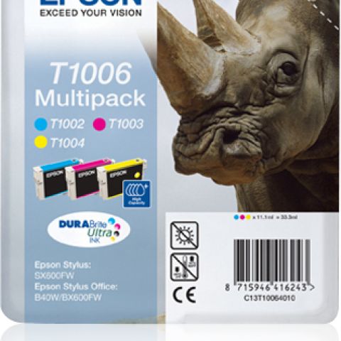 INK CARTRIDGE T1006 MULTIPACK C M Y BLIS