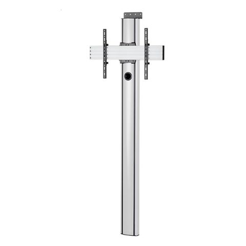 B-Tech BT8701/BS support d'écran plat pour bureau 190,5 cm (75") Noir, Argent Du sol au mur