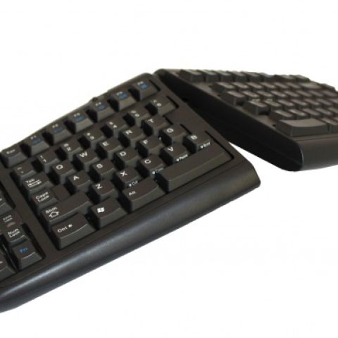 BakkerElkhuizen Goldtouch Adjustable V2 clavier USB + PS/2 AZERTY Français Noir