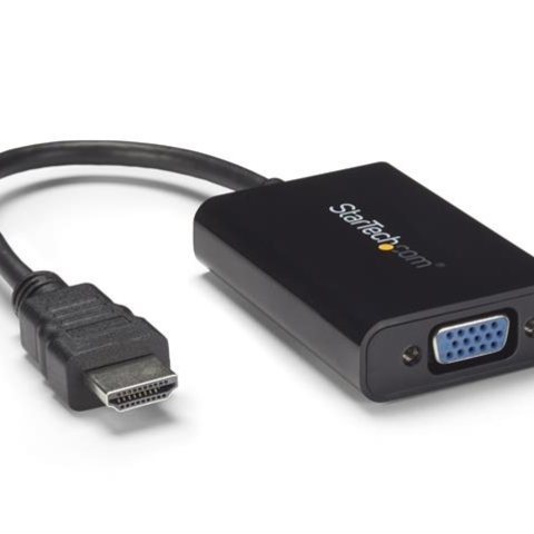 StarTech.com Câble adaptateur / Convertisseur HDMI vers VGA avec audio - Mâle / Femelle - Noir