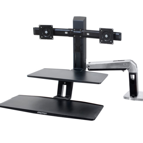 WORKFIT-A WITH SUSPENDED KEYBOARD DUAL