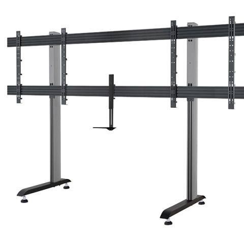 B-Tech BT8528 2,18 m (86") Noir, Argent Sol